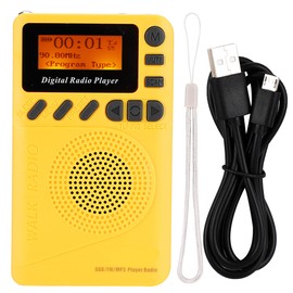 Mini Pocket Digital DAB+FM Radio Stereo Receiver Digital Radio with Reader MP3 Player