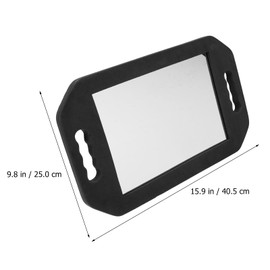 FRCOLOR 3Pcs Hairdressing Rear View Mirror Makeup Mirror Double Handle Handheld Salon Mirror Barbers Hair Stylists