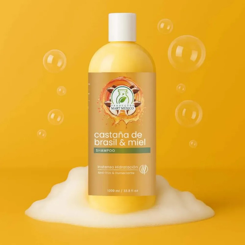 Shampoo Capilar Miel & Castaña De Brasil Anti Frizz 1l