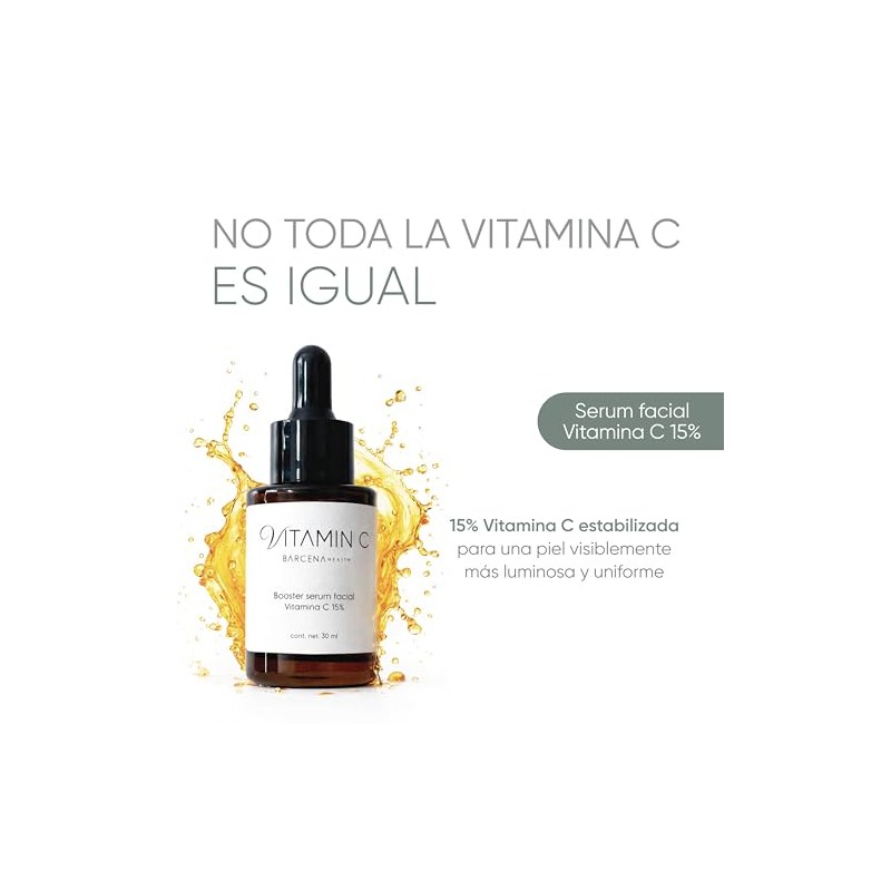 Serum Vitamina C 15% Pura | Aclara + Anti manchas
