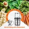 Secura Coffee Grinder Electric, Spice Grinder, Dual Glass Bowls for