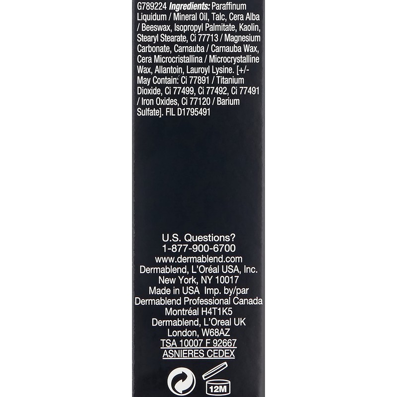 Dermablend Quick-Fix Body Makeup Full Coverage Foundation Stick, Water-Resistant Body