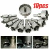 Unbranded 10PC Drill Bit Set Carbide Tip TCT Hole Saw