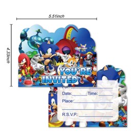 20PCS Birthday Invitation Cards,Birthday party Supplies for Kids or Adults.