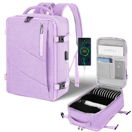 VOESLD For Easyjet/Ryanair Hand Luggage 40 x 20 x 25/45 x 36 x 20 Backpack Hand Luggage Laptop Backpack Women Men Backpack Waterproof Travel Backpack Aeroplane for All Large Airlines with USB