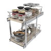 2 Tier Pull Out Cabinet Organizer 11" W X 22"
