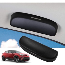 GAFAT Sunglasses Holder Glasses Case for 2019-2024 Toyotα C-HR RAV4 Yaris Cross Corolla Cross Camry Rise Daihatsu Rocky TAFT Tafuto 2020-2024, Compatible with Toyota Accessories (Black)