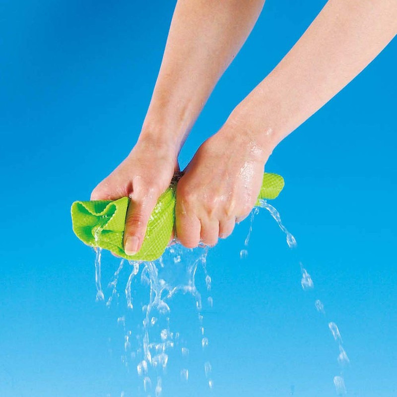 Azuma Industries BA795 Absorbent Cloth, Green, Absorbs Water Drops and