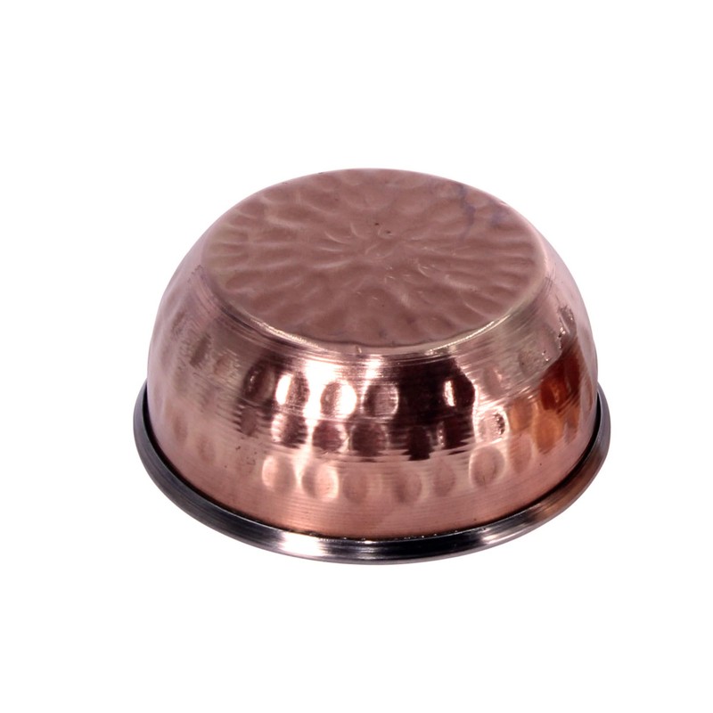 THE Unltd India Copper and Stainless Steel Tableware Serving Bowl,