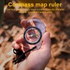 DLPRK Multifunctional Compass, Compass with Scale Ruler, Professional Compass, Navigation
