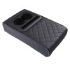 Unbranded Leather Car Center Console Cover with Cup Holders Universal