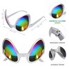 Cheerin Silver Alien Headbands & Glasses – Adult Martian Antenna