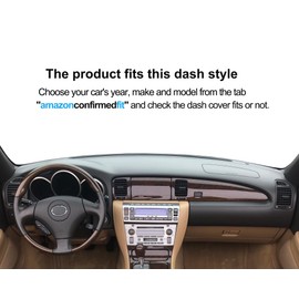 Fcovergurus Dash Cover Mat Custom Fit for Lexus SC430 Dashboard Cover Pad Carpet Protector F281 (Black)