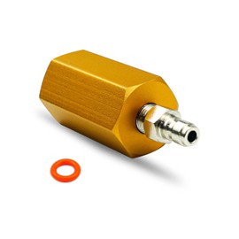 CO2 Adapter for Soda Maker Aluminum Alloy, Connect to Large CO2 Storage Tank and Soda Machine, M18*1.5 to 8mm Male Quick Plug