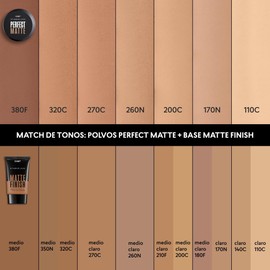 Cyzone – Polvos Compactos Perfect Matte 8 g Alta Cobertura, Acabado Mate 24H, Control de Brillo Con Vitamina E y Filtros Solares (110C)
