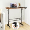 Hadulcet Small Standing Desk Adjustable Height, Rolling Desk for Standing