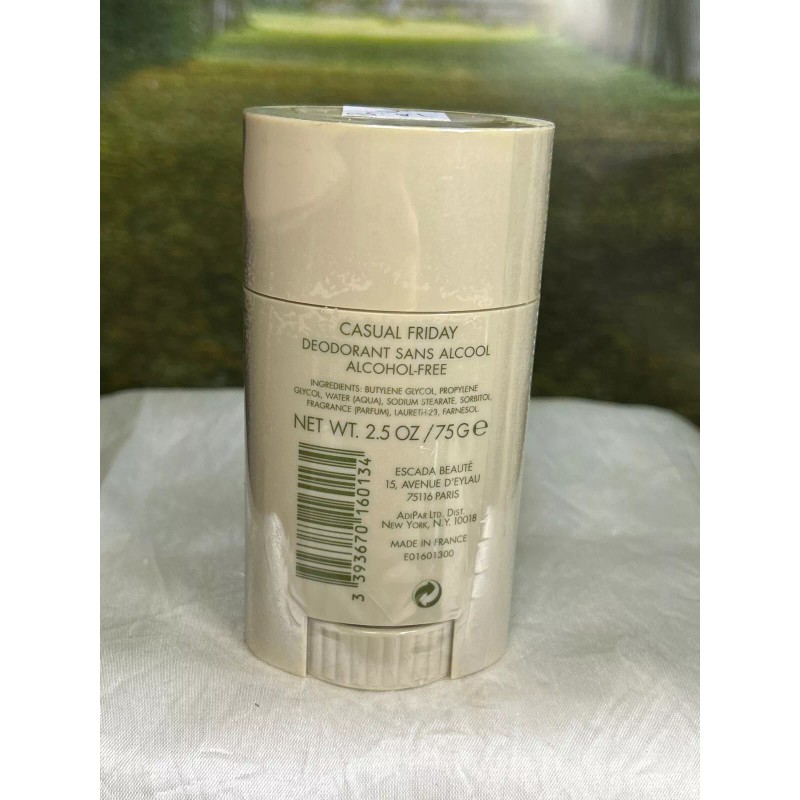 ESCADA POUR HOMME CASUAL FRIDAY 75G ALCOHOL FREE DEODORANT STICK