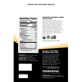 Terrasoul Superfoods Organic Toasted Coconut Chips, 1.5 Lbs - Unsweetened | Unsalted | Perfectly Toasted Coconut