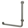Kingston Brass GBL1224CSL8 24"x 24" L-Shaped Grab Bar - Left