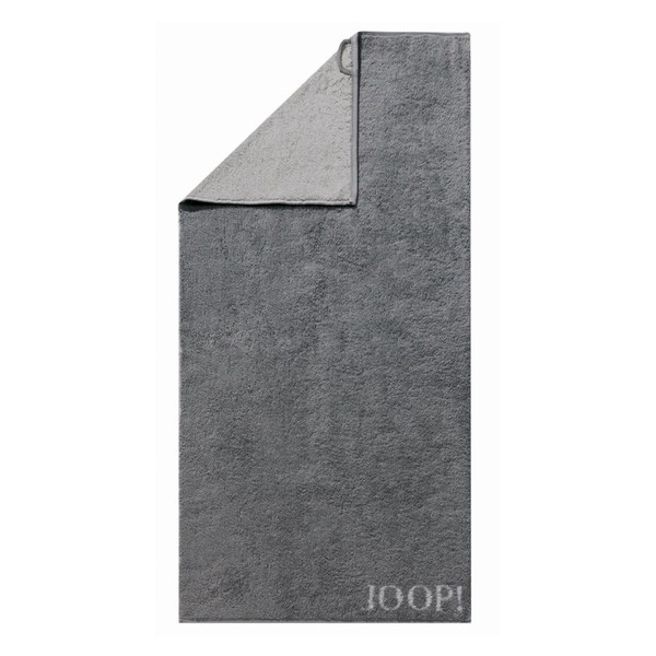 Joop! Classic Doubleface 1600 bath towel, anthracite 77, 80 x 150 cm