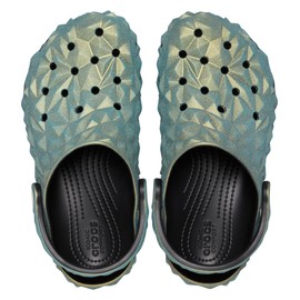 Crocs Unisex Geometric Classic Iridescent Geo Clog Black, 9 US Men