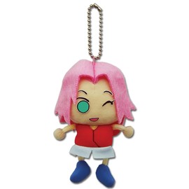 Great Eastern Entertainment Naruto Shippuden Sakura Plush Keychain Multi-colored, 2"