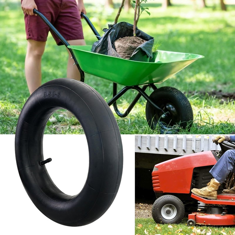 Pack of 2 3.50-8 Inner Tubes for Wheelbarrows, Wheelbarrow Tube,