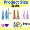 ZDL Children's Bicycle Streamers, 3 Pairs of Handlebar Colourful Bands,