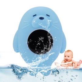 SUNJULY Badethermometer Baby, Digital Thermometer für Badewanne mit LED-Warnleuchte Temperaturwarnfunktion,Niedliches Seeotter Badethermometer für Kinder Baby zum Messen der Wassertemperatur Spielen