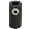 9/16in‑26 Spline to 3/4in Round Smooth Steering Shaft Coupler Non