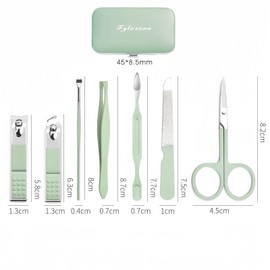 Manicure Set, Nail Set Nail Case Nail Clippers Travel Essential Nail Care Tools Fashion Stainless Steel Nail Clippers Kit Pedicure Kit Care Nail Gift for Women Friends and Parents