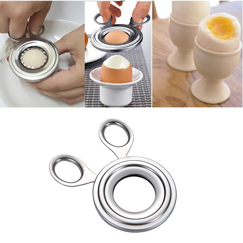 Ryaupy Gourmet Egg Topper, Stainless Steel Egg Opener, for Quick