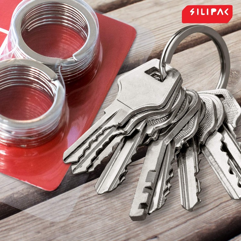 Metal Key Rings Large Flat Split in Bulk Heavy Duty