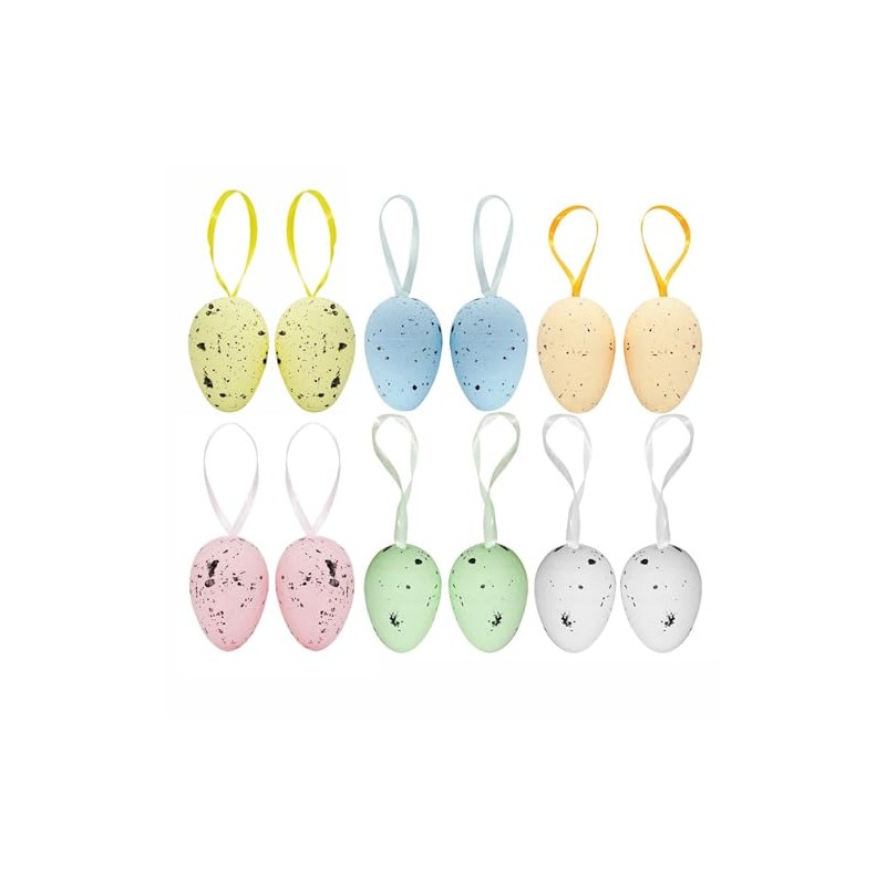 Widdle Gifts Speckled Easter Egg Decorations on Sticks or Ribbon,