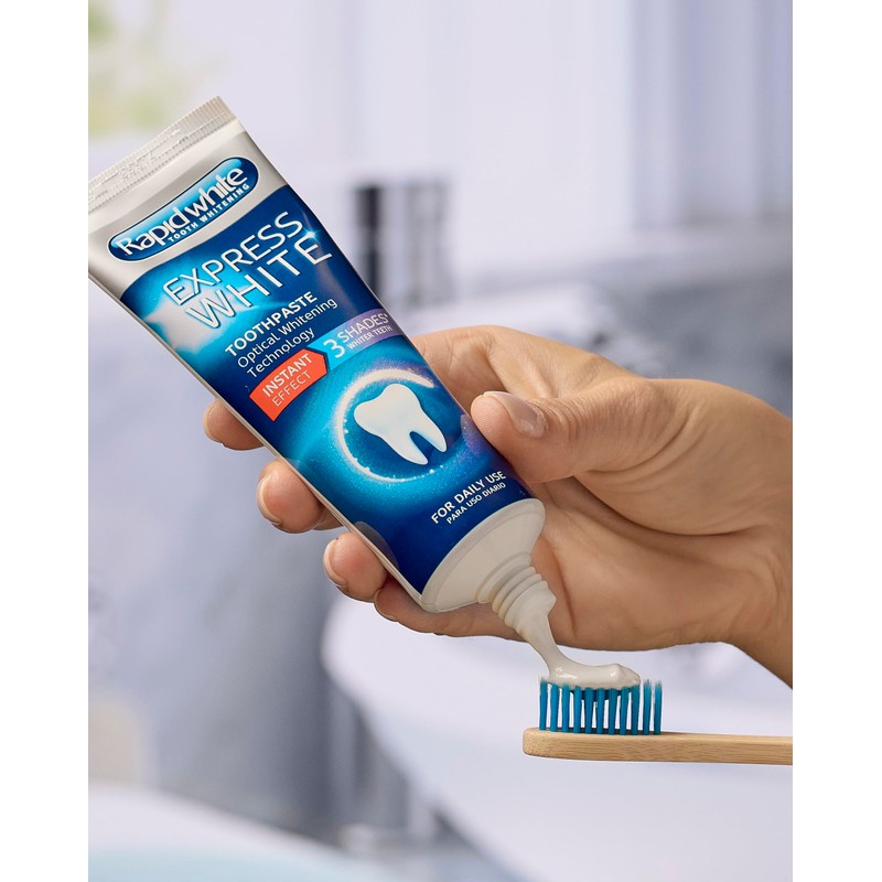 Rapid White Express White Toothpaste Optical Whitening Technology Mint Flavour
