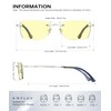 ANYLUV Frameless Blue Light Glasses Men Women, Lightweight Blue Light