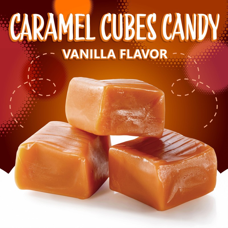 Caramel Cubes Candy | 2-Pound Bag | Individually Wrapped |