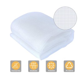 Agfabric 5'x100' Bug Net Insect Bird Netting, Garden Netting Protect Plants Fruits Flowers Against Bugs, Birds & Squirrels, White