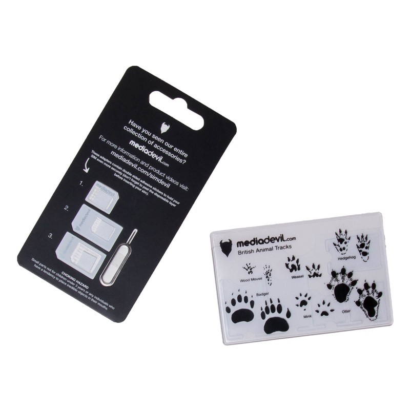 MediaDevil Simdevil 5-in-1 SIM Card Adapter Kit (Nano/Micro/Standard)