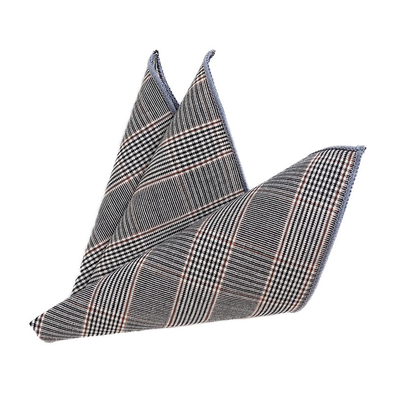 DonDon Men's Pocket Square Handkerchief 23 x 23 cm Cotton