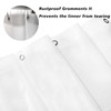 SYDHANL Short Shower Curtain Liner 60'' for Clawfoot Tub Wrap