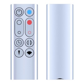TCNOUMT Fan Remote Control, Compatible with Dyson AM09 Pure Hot + Cool Link Air Purifier, Silver, No Magnetic Function