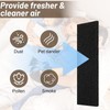10Pcs Ceiling Fan Blade Filters Self Adhesive Rectangular Coconut Carbon
