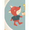 Sigikid Plate Bear & Fox rPET "4 Friends" Blue, One