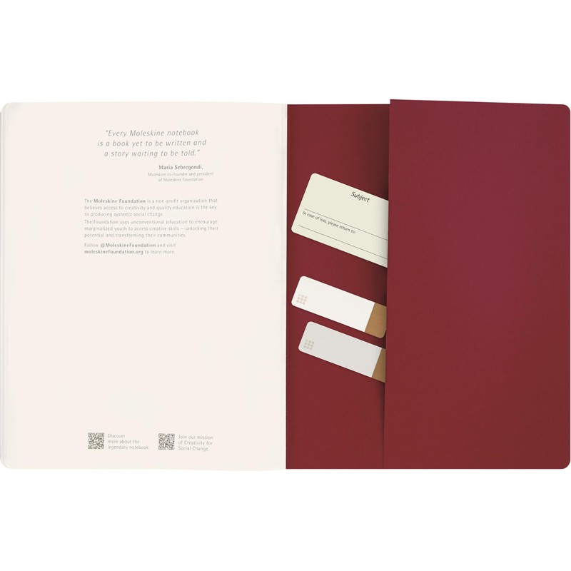 Moleskine Student Cahier Journal, Set of 2 Notebooks with Removable