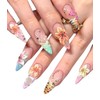 Mermaid's Treasure Floral & Tiger Nail Art Tropical Glam Press
