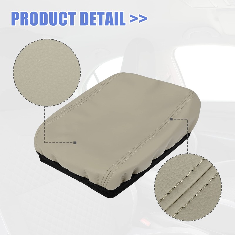 X AUTOHAUX Car Center Console Lid Armrest Seat Box Cover