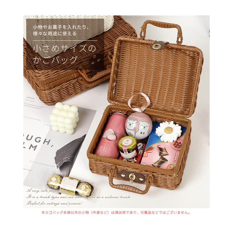 Suitcase Company GPT Basket Bag, Small, Basket, Trunk Type, Picnic,