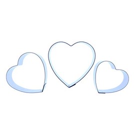 Dog Rose Petal Cutter Set - Set of 3 Cutters - Sugarcraft