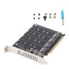 M.2 NVME SSD to PCIE X16 Adapter 4 Port High